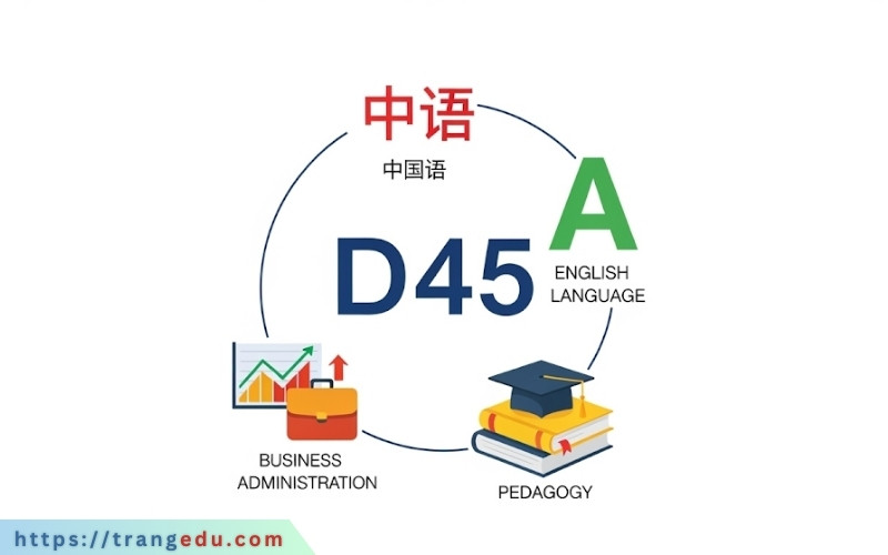 khối d45 gồm những ngành nào