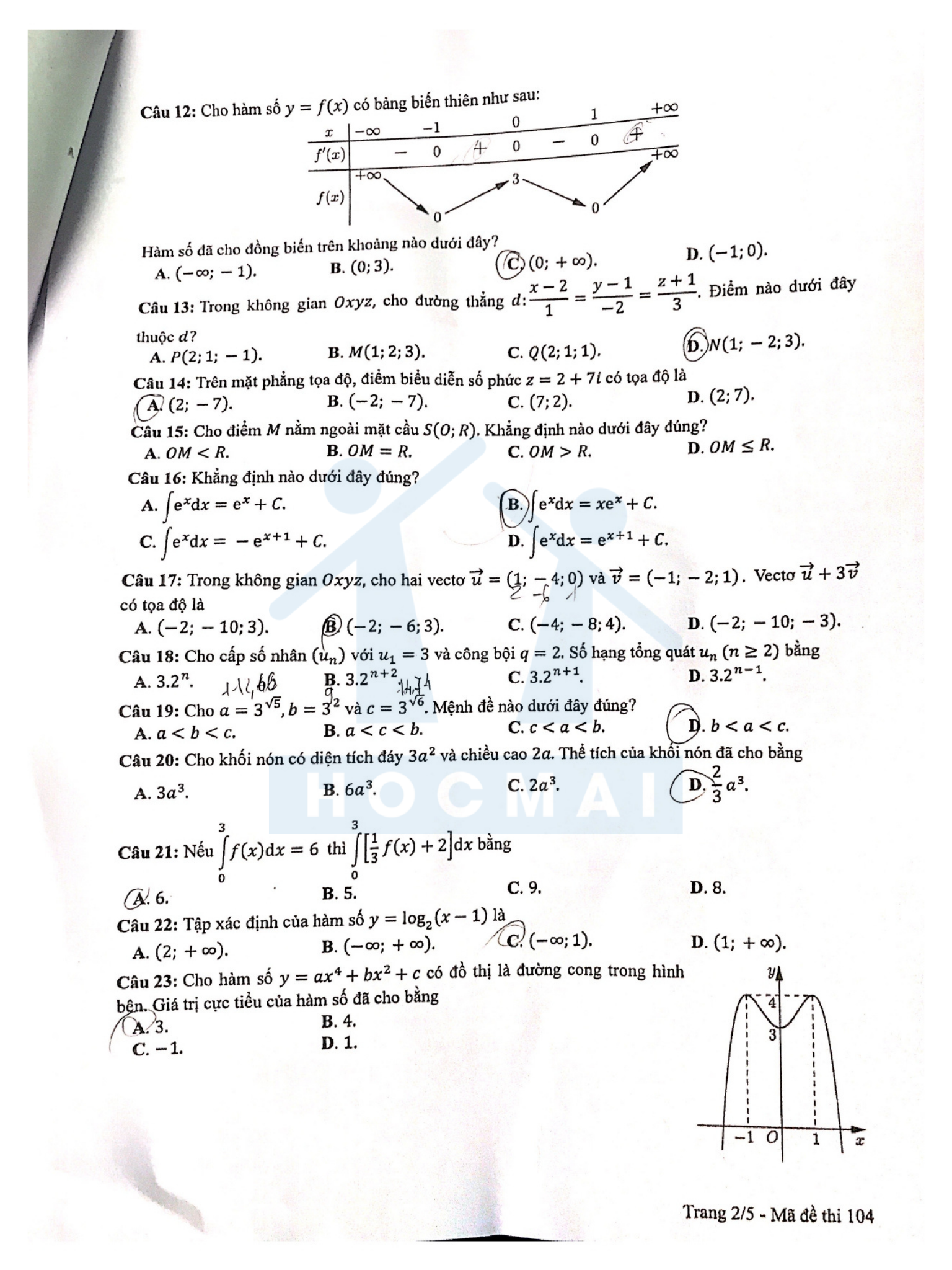 dap an de thi toan thpt 2022 1