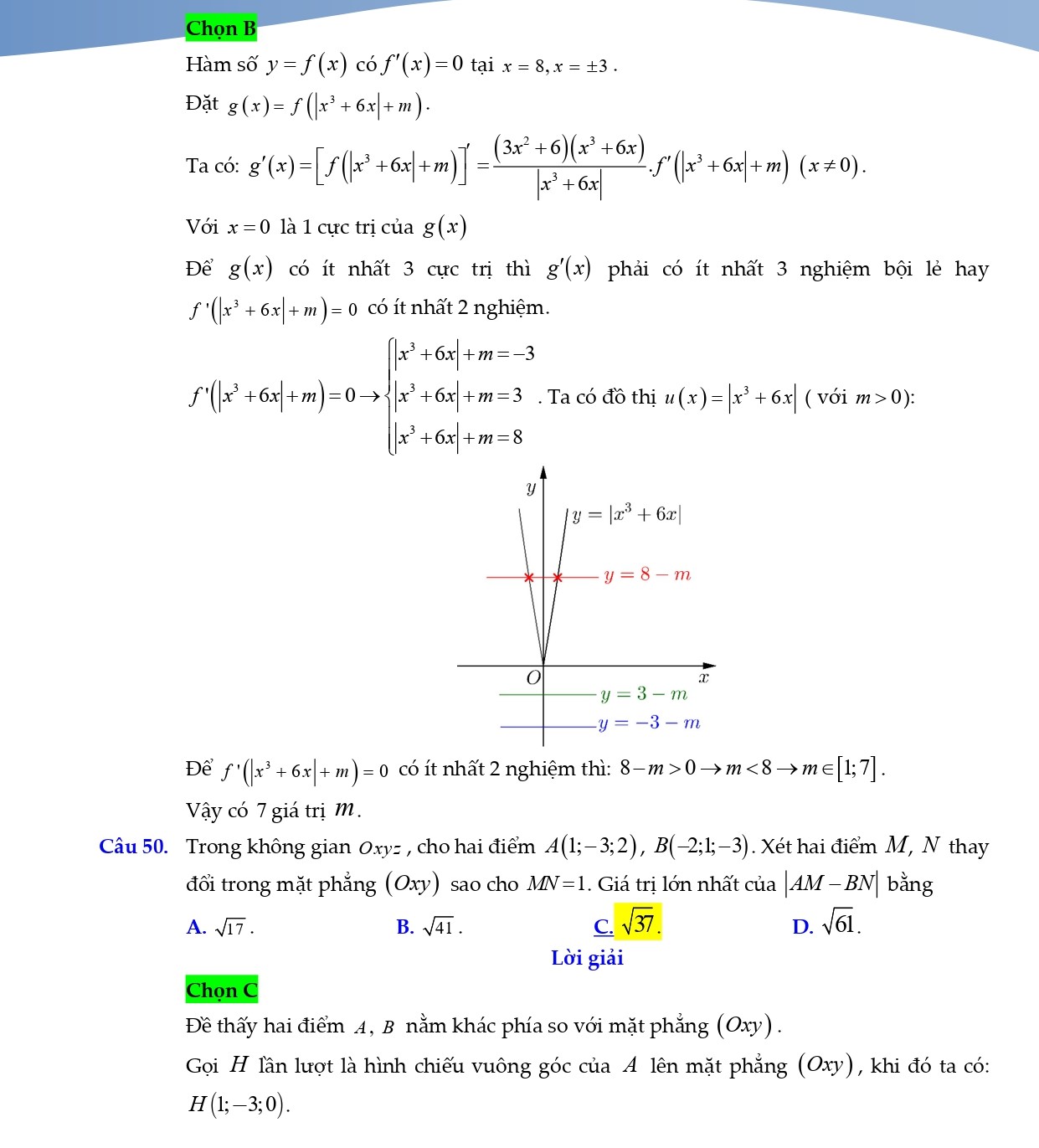 Đáp án đề toán thpt quốc gia 2021 mã đề 102