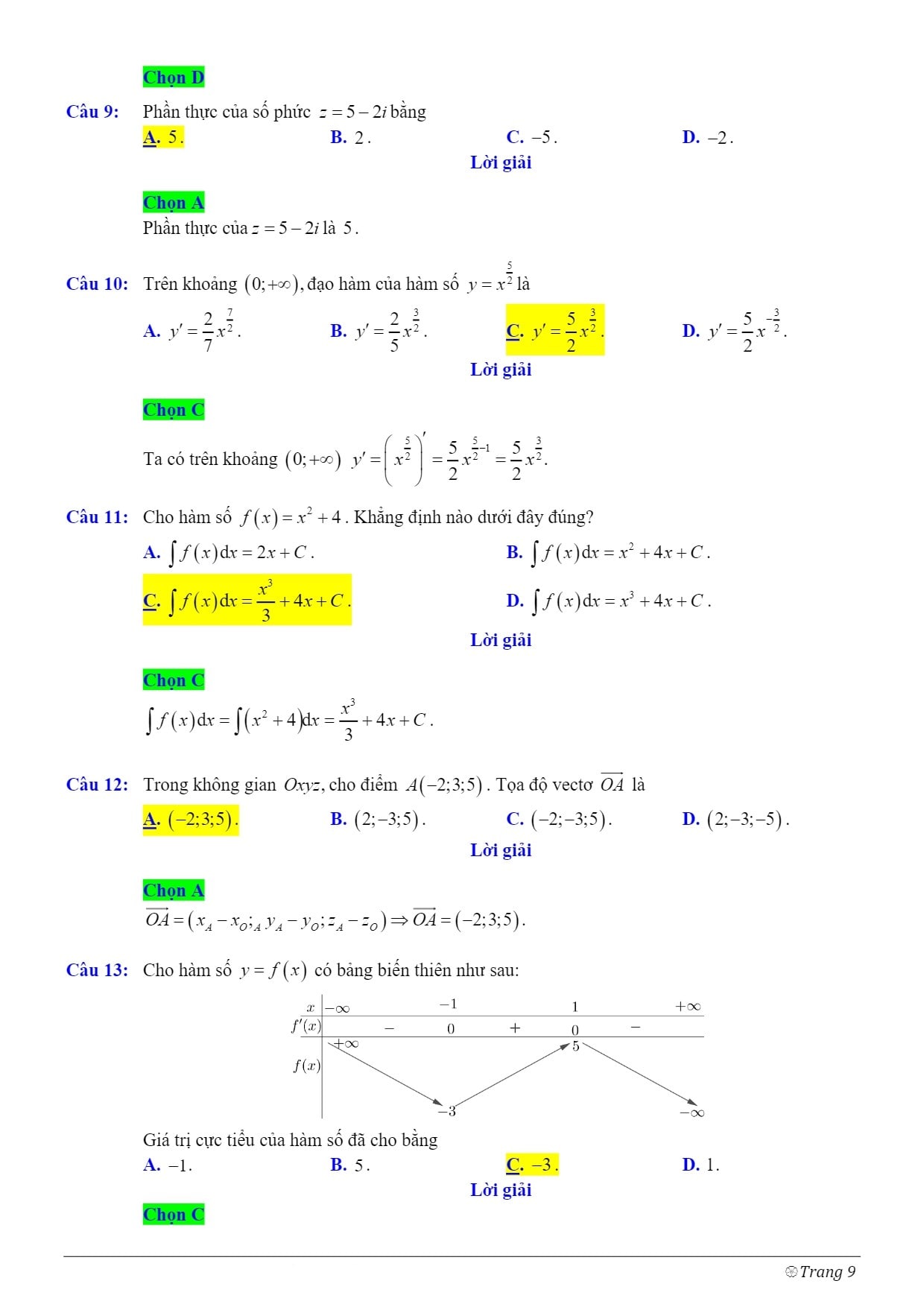 đề thi toán thpt quốc gia 2021 có đáp án