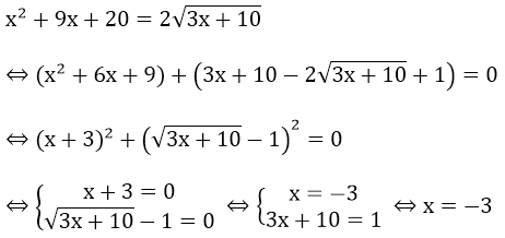 Giải bài tập bất phương trình chứa căn dạng 2