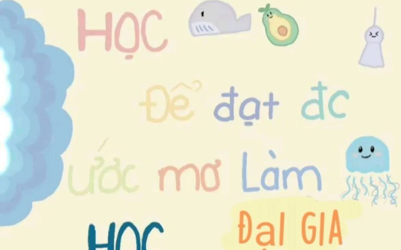 Hình nền học tập tông be chữ động lực, tối ưu cho màn hình khóa điện thoại