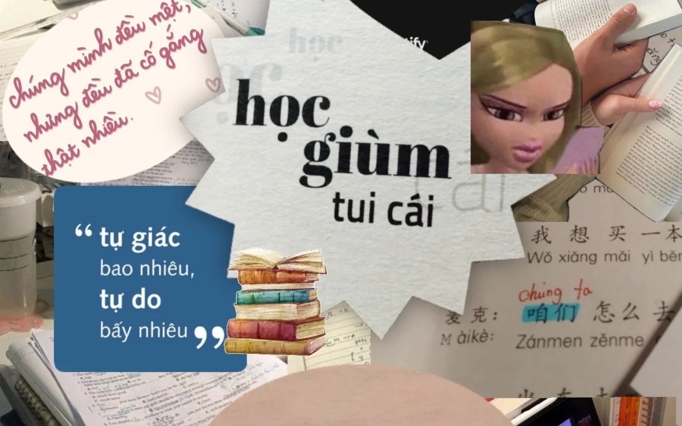 Hình nền quote học tập nền sáng, bố cục chừa khoảng trống cho icon