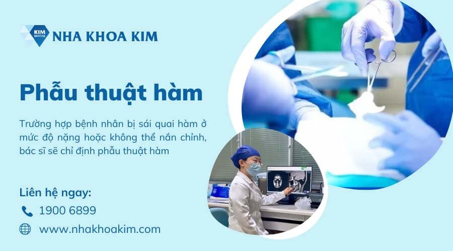 Phẫu thuật chỉnh lệch quai hàm