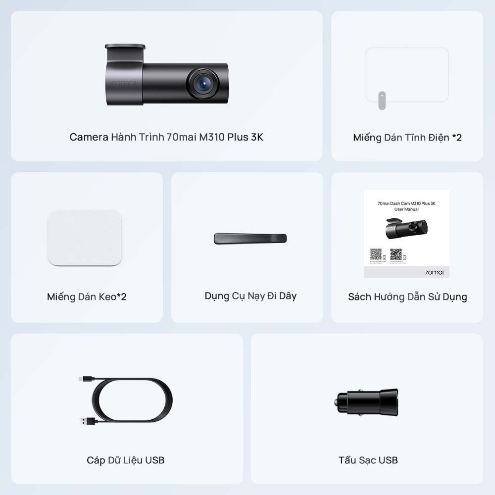 trọn bộ xiaomi 70mai m310 plus