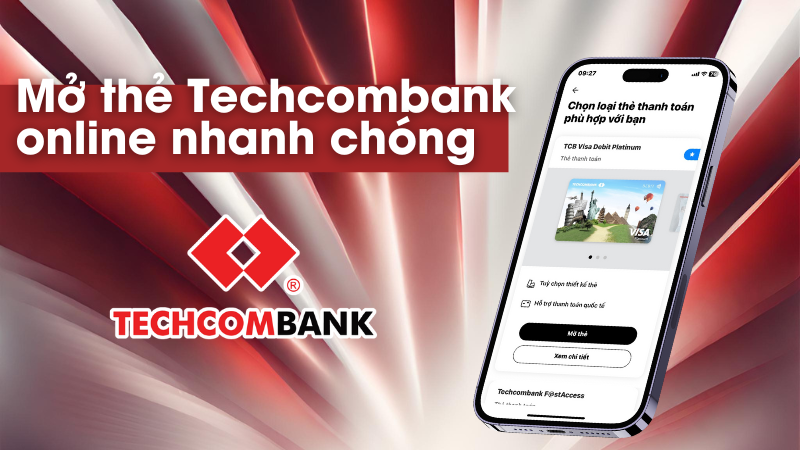 Mở thẻ Techcombank online