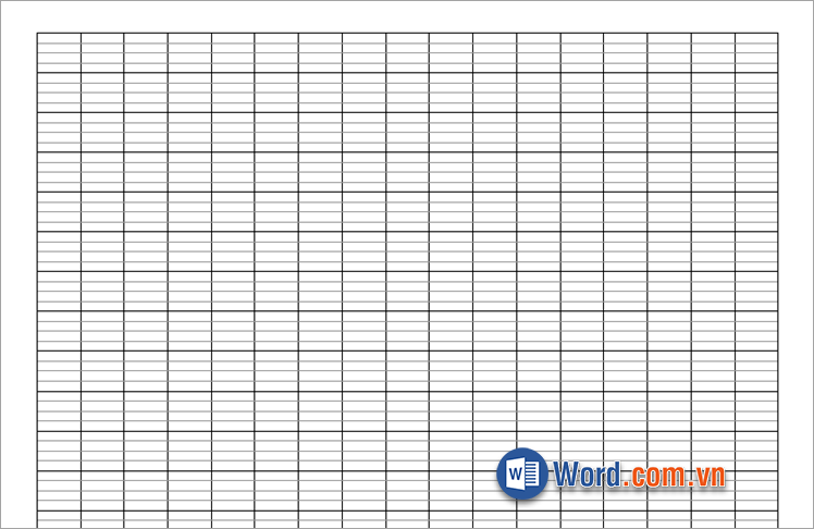 Mẫu giấy 4 ô ly ngang chuẩn