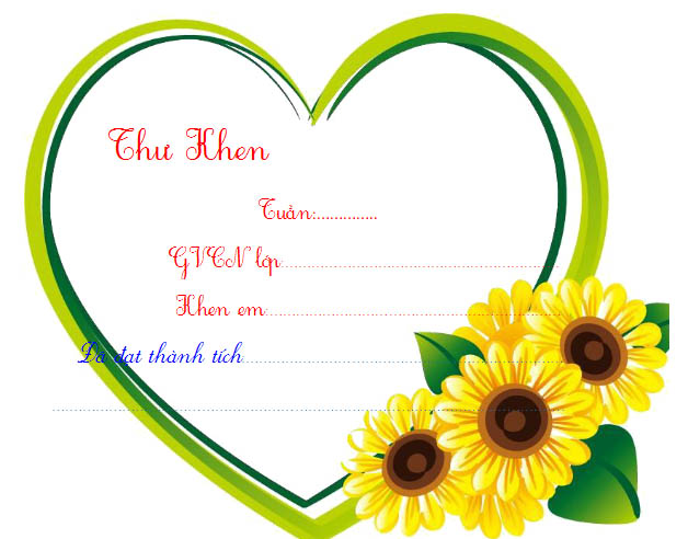 Thư khen học sinh