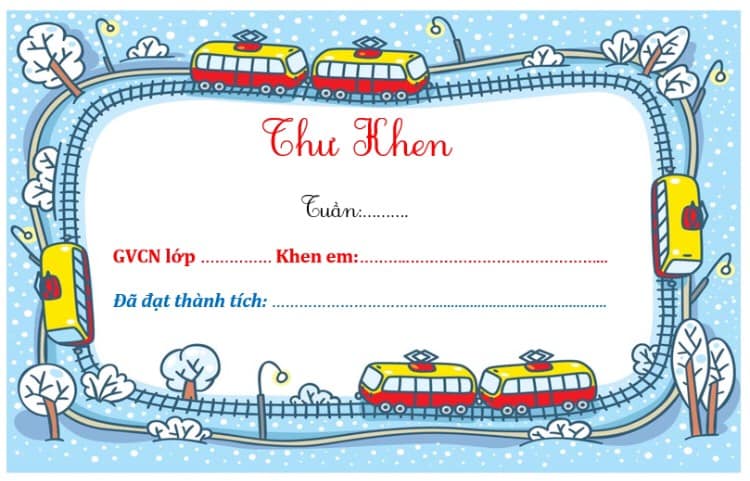 Mẫu thư khen học sinh