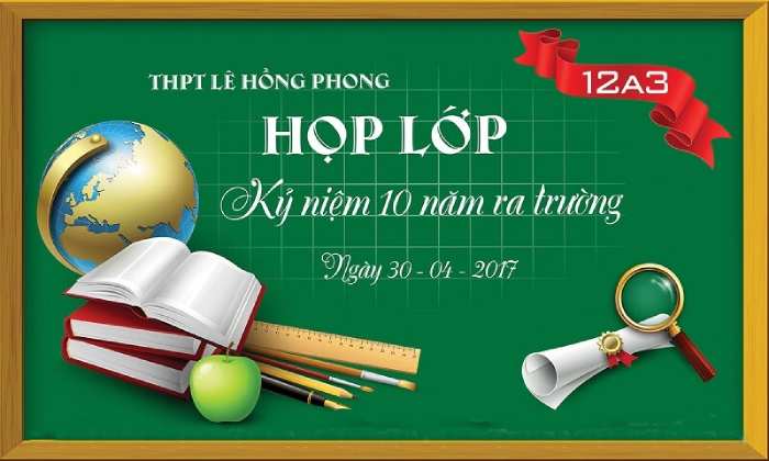 Mẫu thư mời kỷ niệm 10 năm ra trường