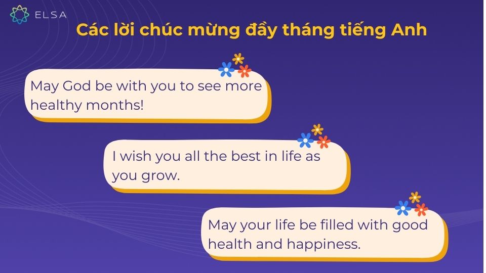 Top các lời chúc mừng đầy tháng tiếng Anh hay nhất