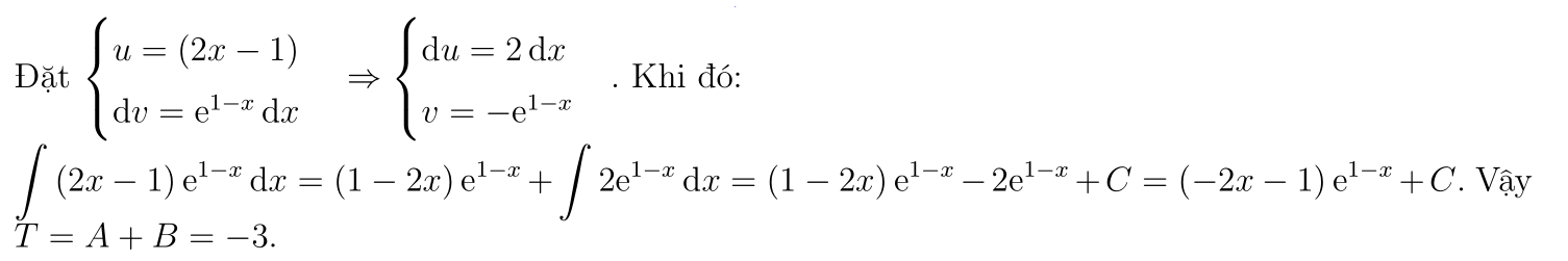 Bài tập giải nguyên hàm của hàm số mũ