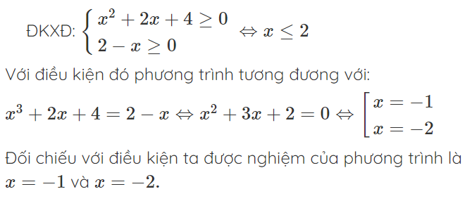 Giải phương trình quy về phương trình bậc nhất bậc hai
