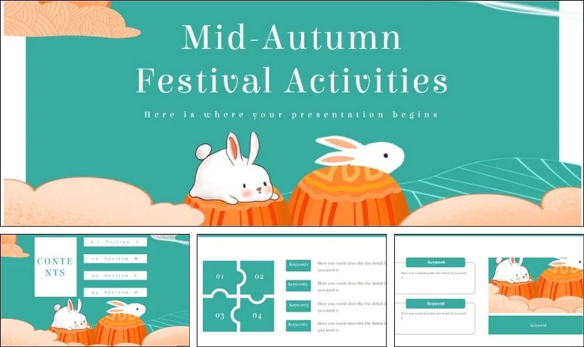 Trang trình chiếu chủ đề Thỏ ngọc