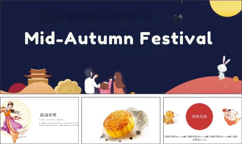 PowerPoint Trung thu chủ đề đoàn viên