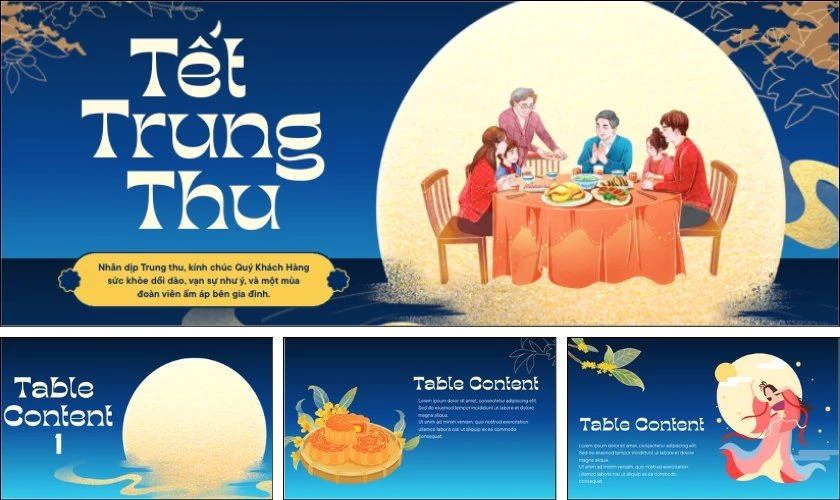 PowerPoint trung thu chủ đề đoàn viên miễn phí
