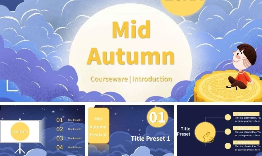 PowerPoint trung thu chủ đề chú Cuội