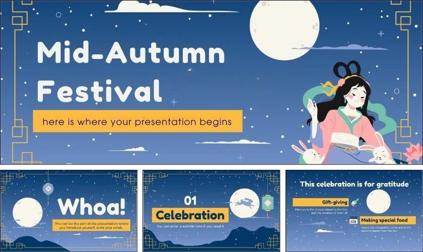 PowerPoint trung thu chủ đề chị Hằng