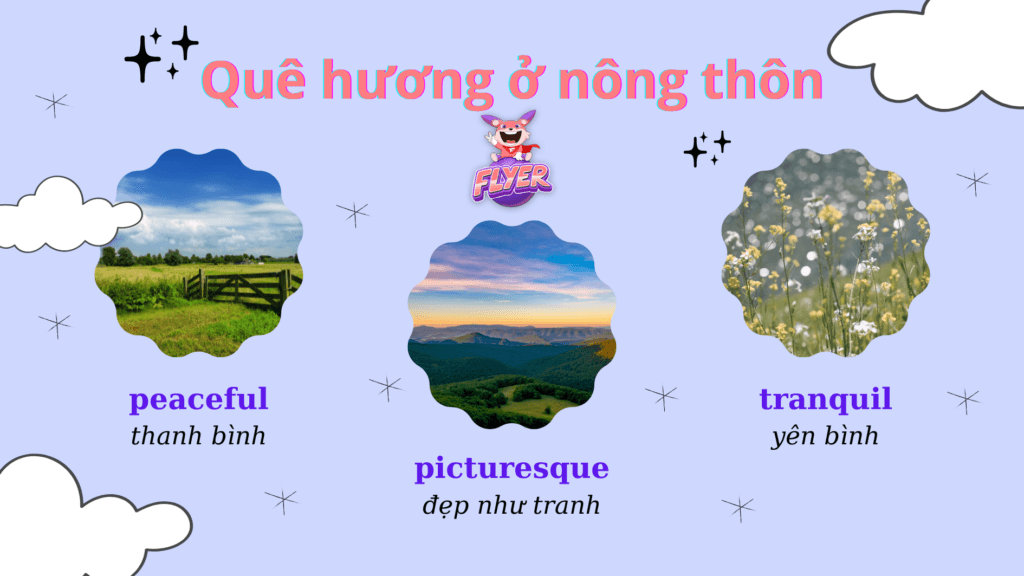 Từ vựng về quê hương trong tiếng Anh