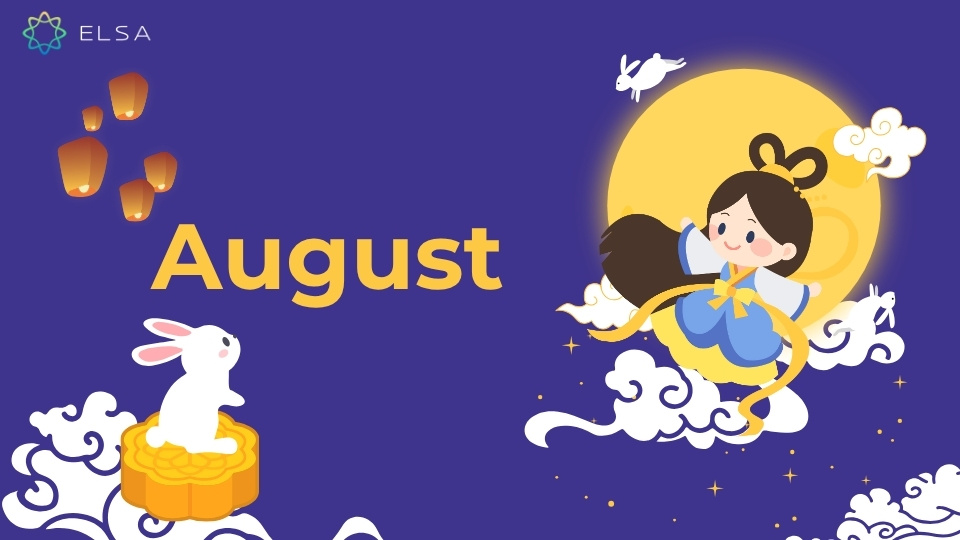 Tháng 8 tiếng Anh là August