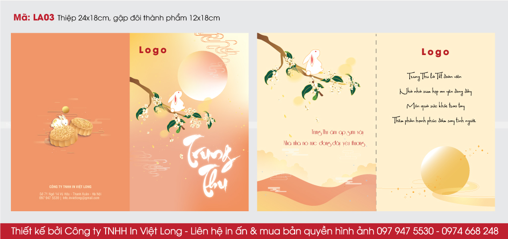 Mẫu thiệp Tết trung thu đẹp