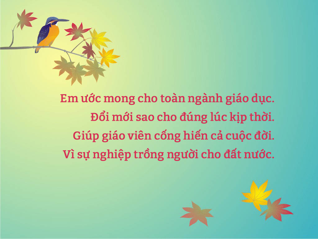 Thơ ý nghĩa về nhà giáo