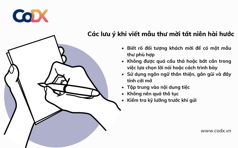 Thư mời tất niên hài hước