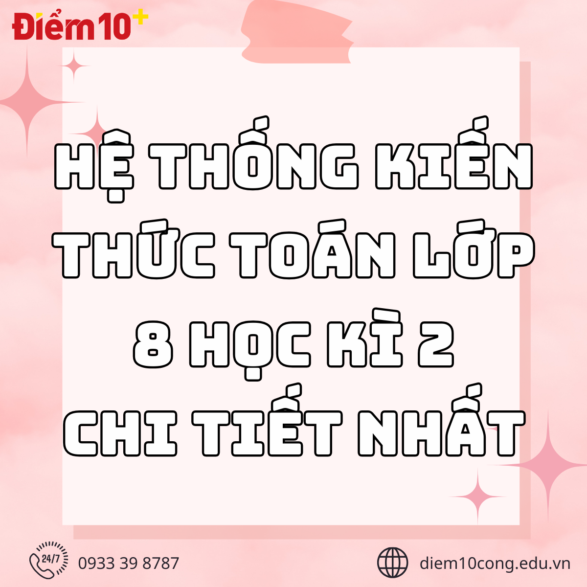 tong hop kien thuc toan lop 8 hoc ki 2