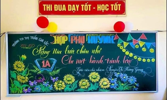 trang tri bang chao don hoc sinh 19