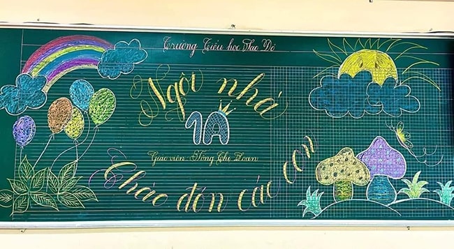 trang tri bang chao don hoc sinh 26