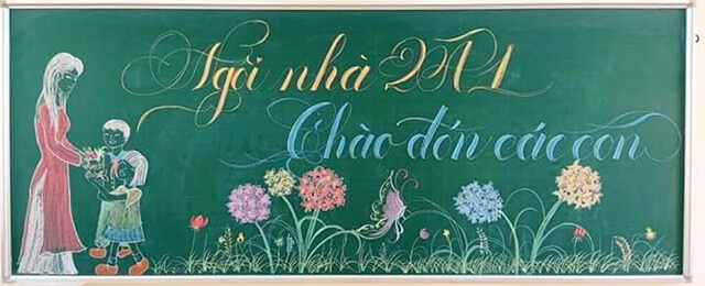 Mẫu trang trí bảng