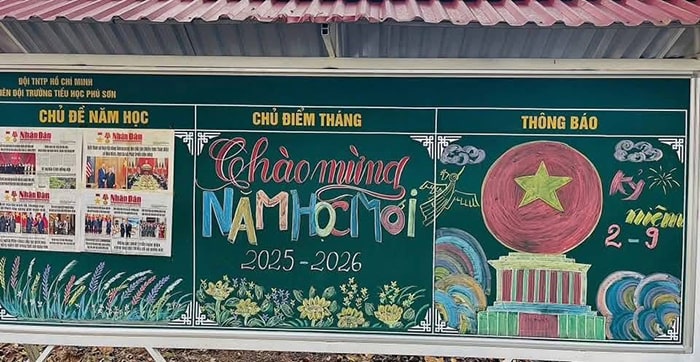 Trang trí bảng khai giảng 2025