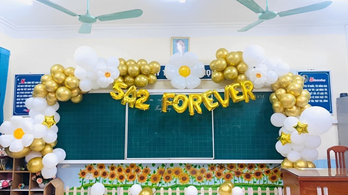 Trang trí bảng cuối năm học