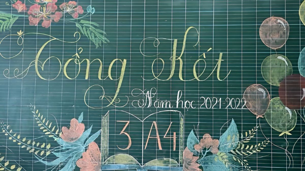 Trang trí bảng tổng kết