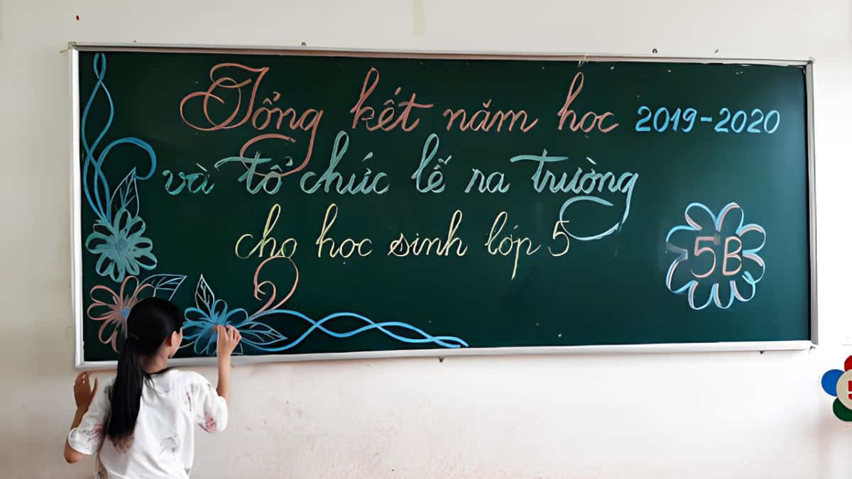 Những mẫu trang trí bảng tổng kết