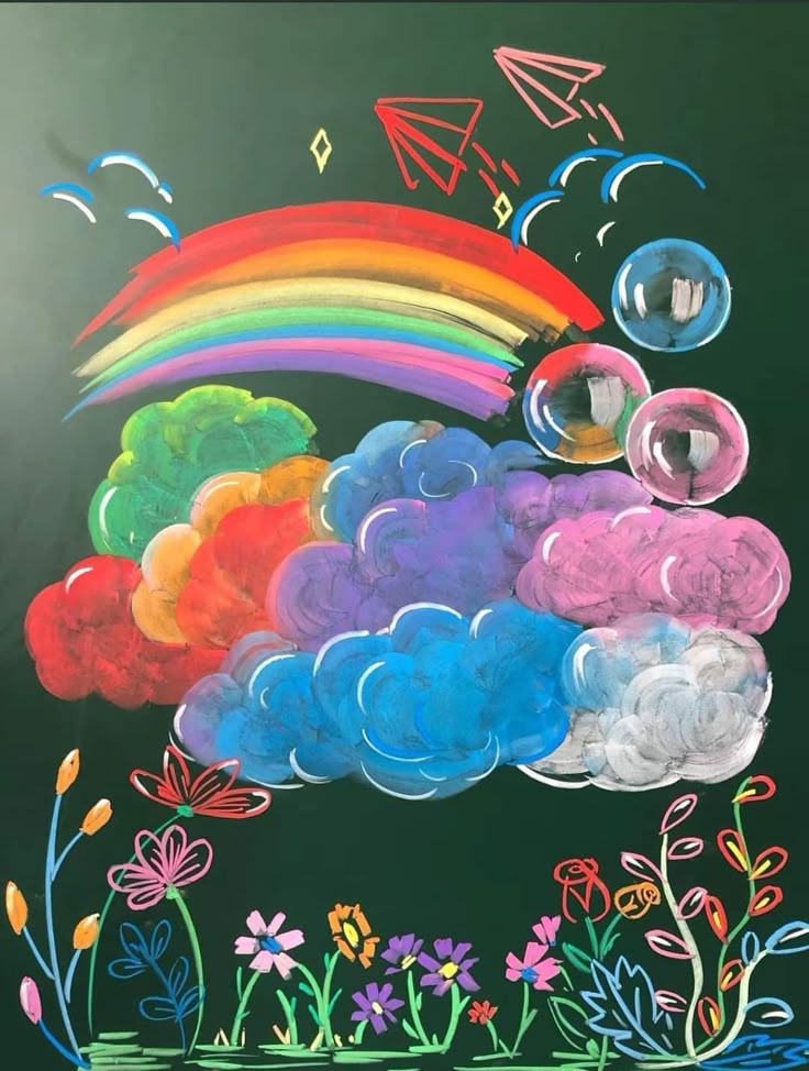 Mẫu trang trí nhiều màu sắc