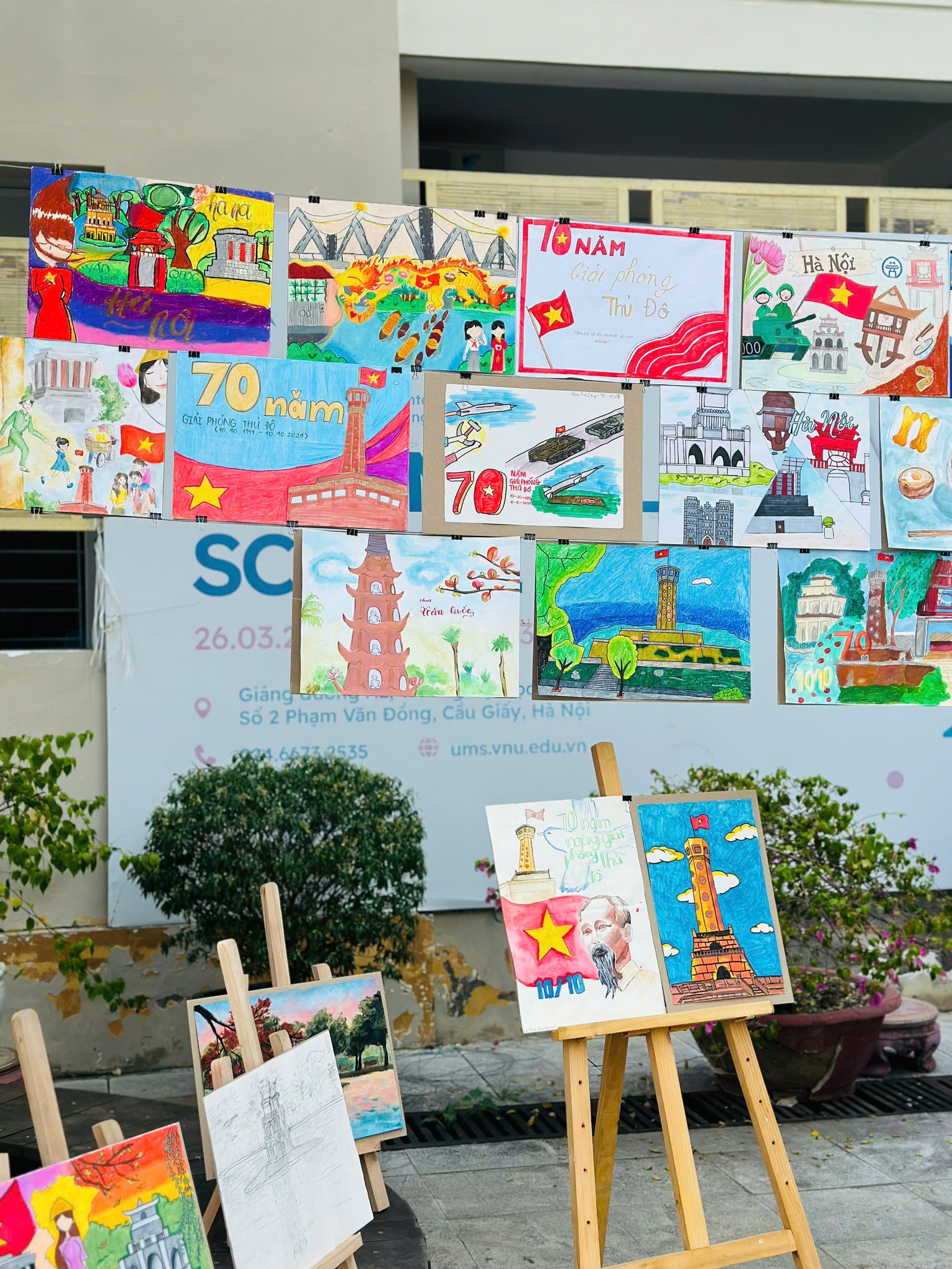 tranh ve ve ha noi cua hoc sinh 10