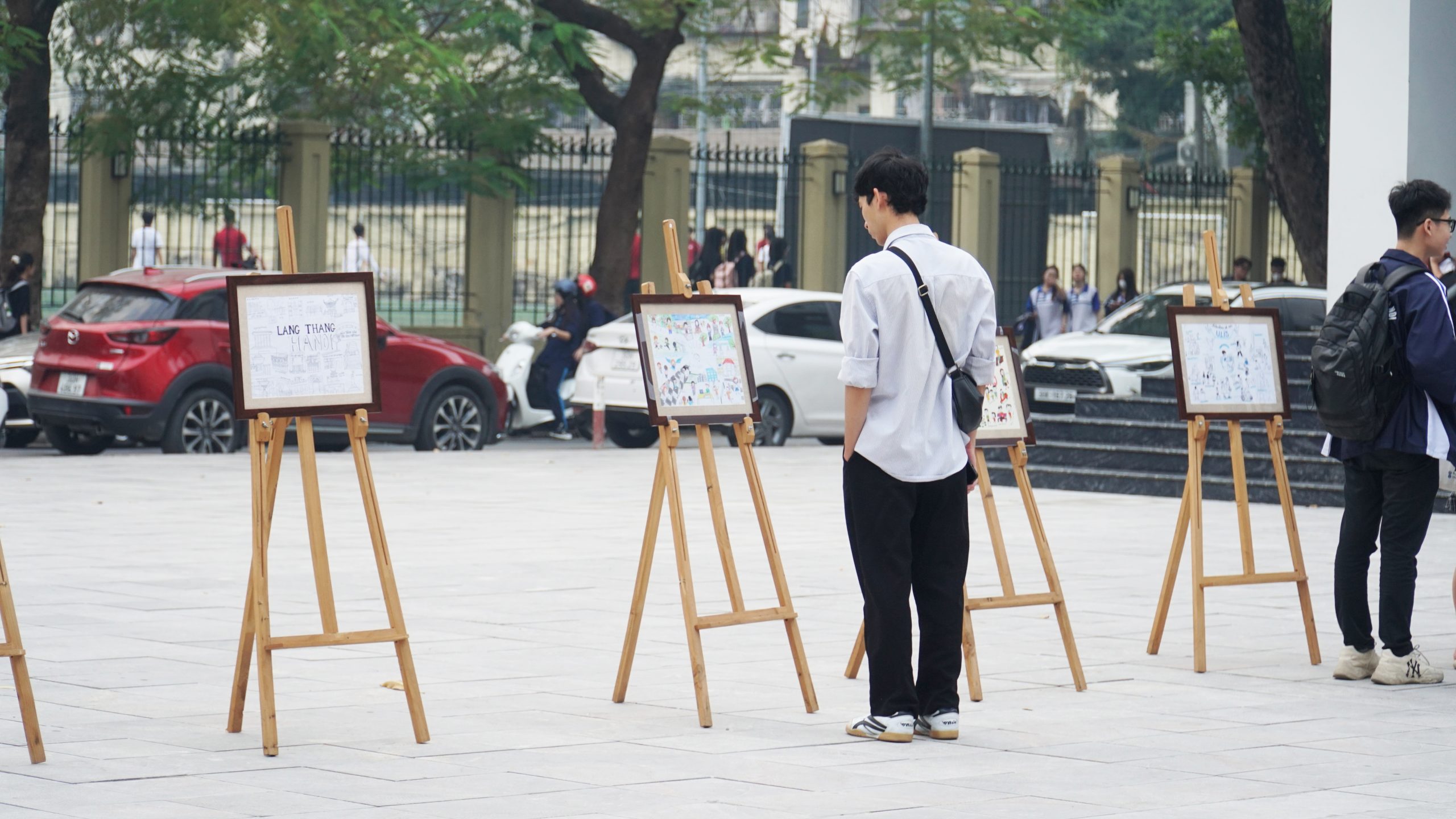 tranh ve ve ha noi cua hoc sinh 8