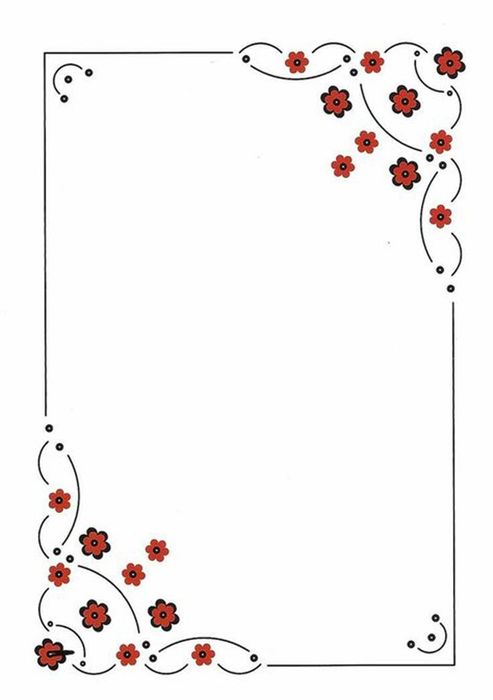 ve hoa trang tri goc giay don gian 29