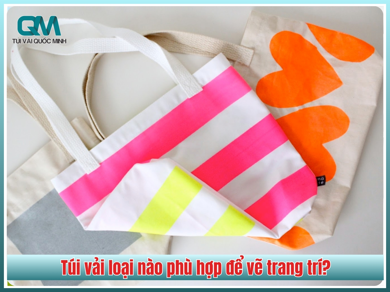 Túi vải loại nào phù hợp để vẽ trang trí?