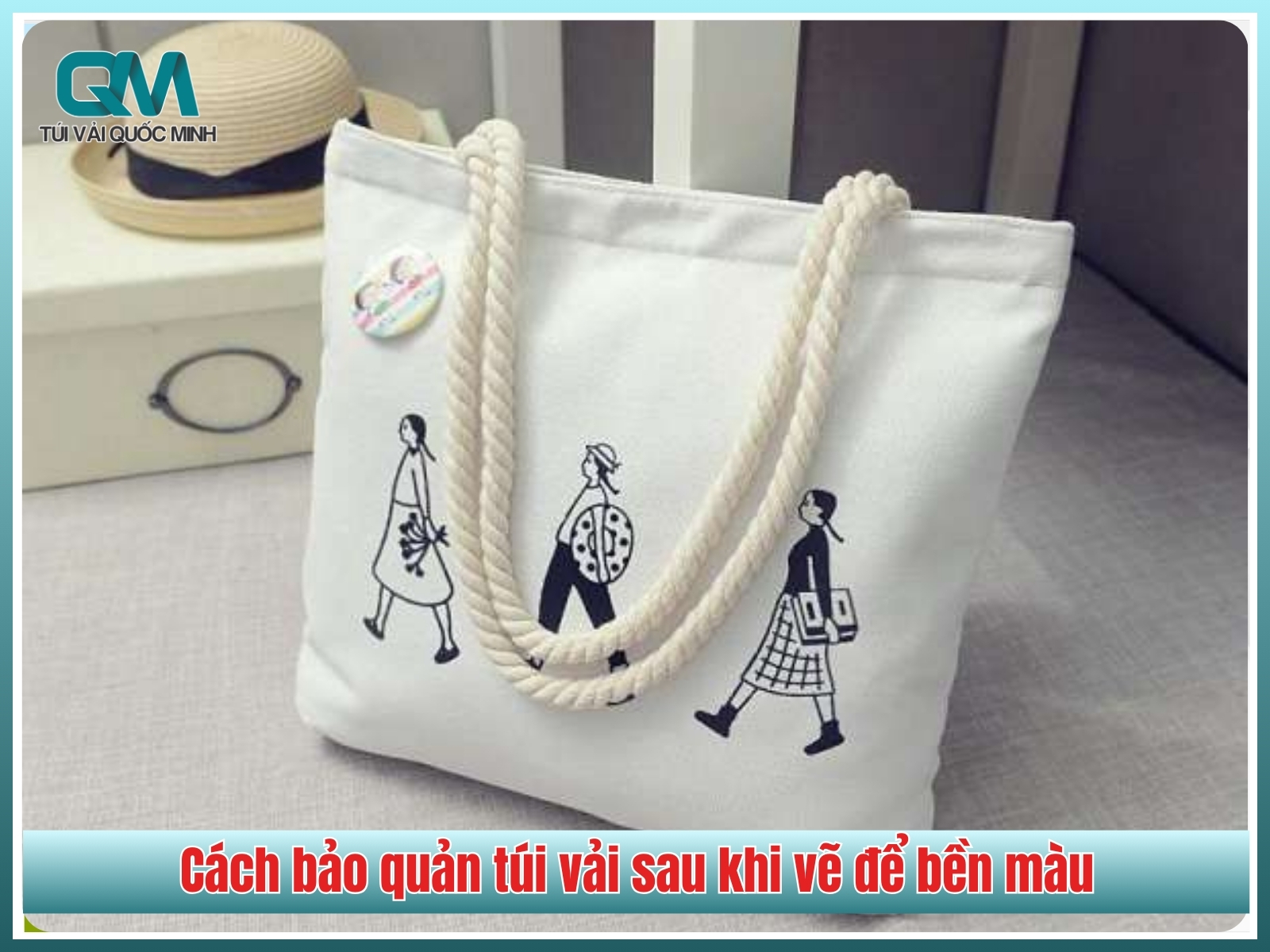 Cách bảo quản túi vải sau khi vẽ để bền màu