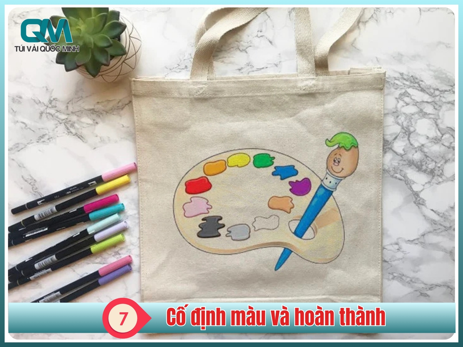 Bước 7: Cố định màu và hoàn thành