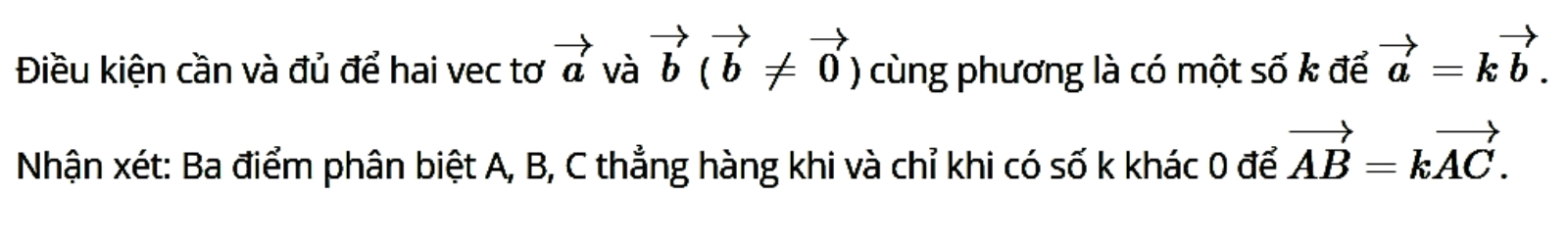 tổng hợp các công thức Vectơ
