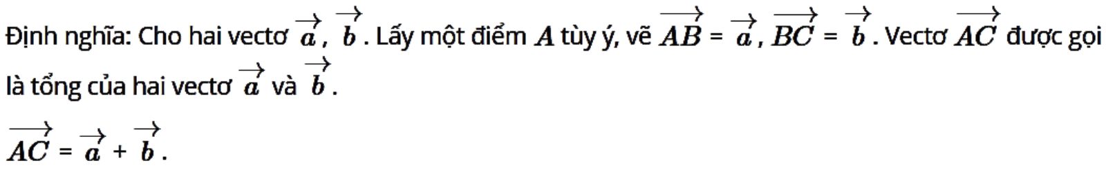 tổng hợp các công thức Vectơ