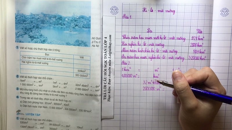 Có nhiều dạng bài tập toán lớp 4 km2 khác nhau. (Ảnh: Sưu tầm internet)