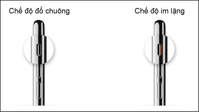 Chỉnh chế độ im lặng trên iPhone