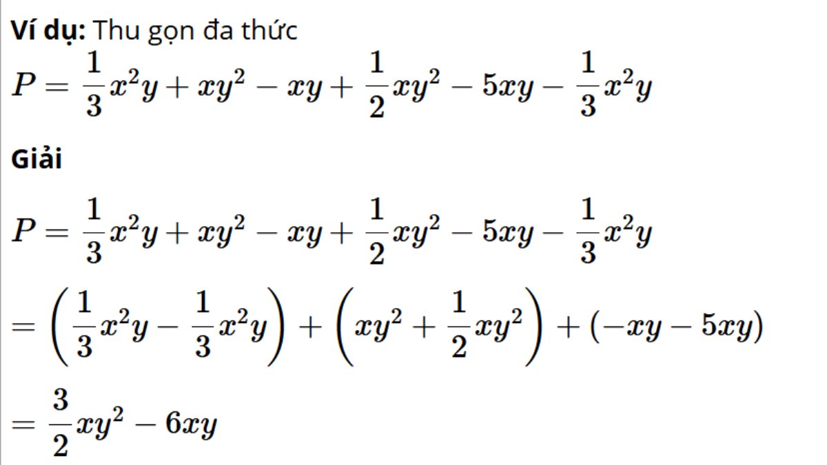 Bài tập ví dụ 1 về đa thức có lời giải (Hình 1)