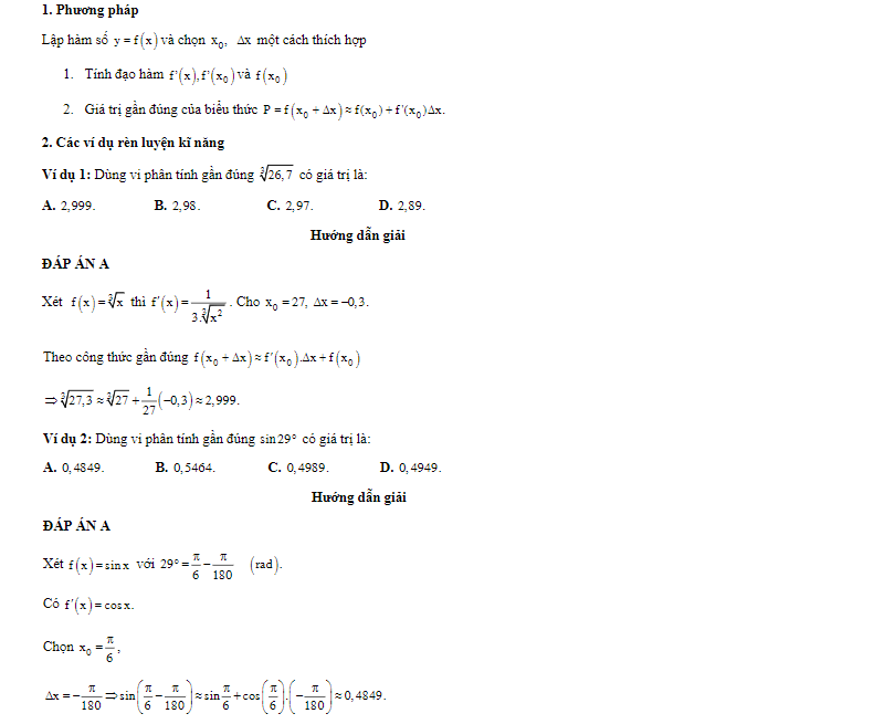 bai tap dao ham nang cao 11
