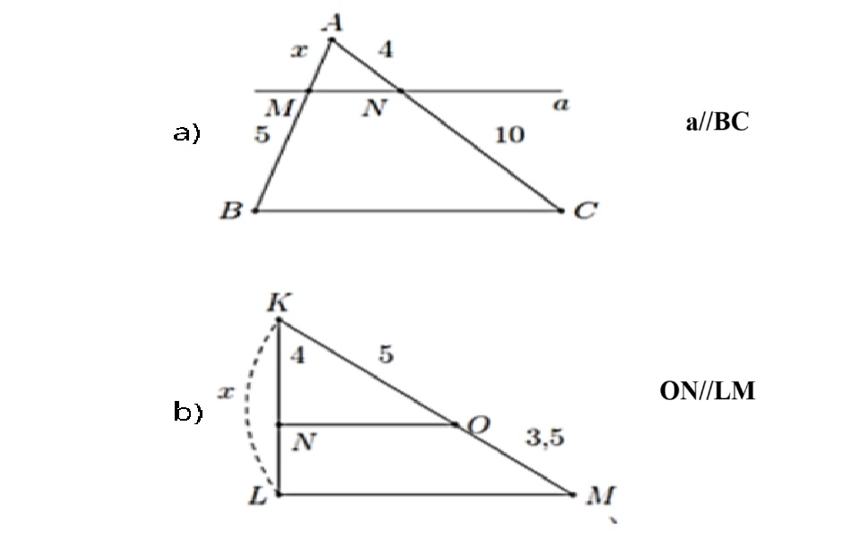 Tìm x trong các trường hợp sau: