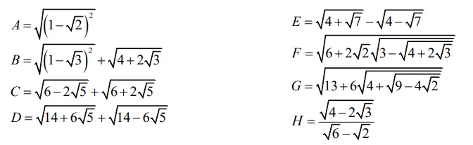 bai tap ve can thuc lop 9 1